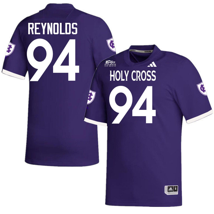 Holy Cross Crusaders #94 Colin Reynolds College Football Jerseys,Uniforms-Purple